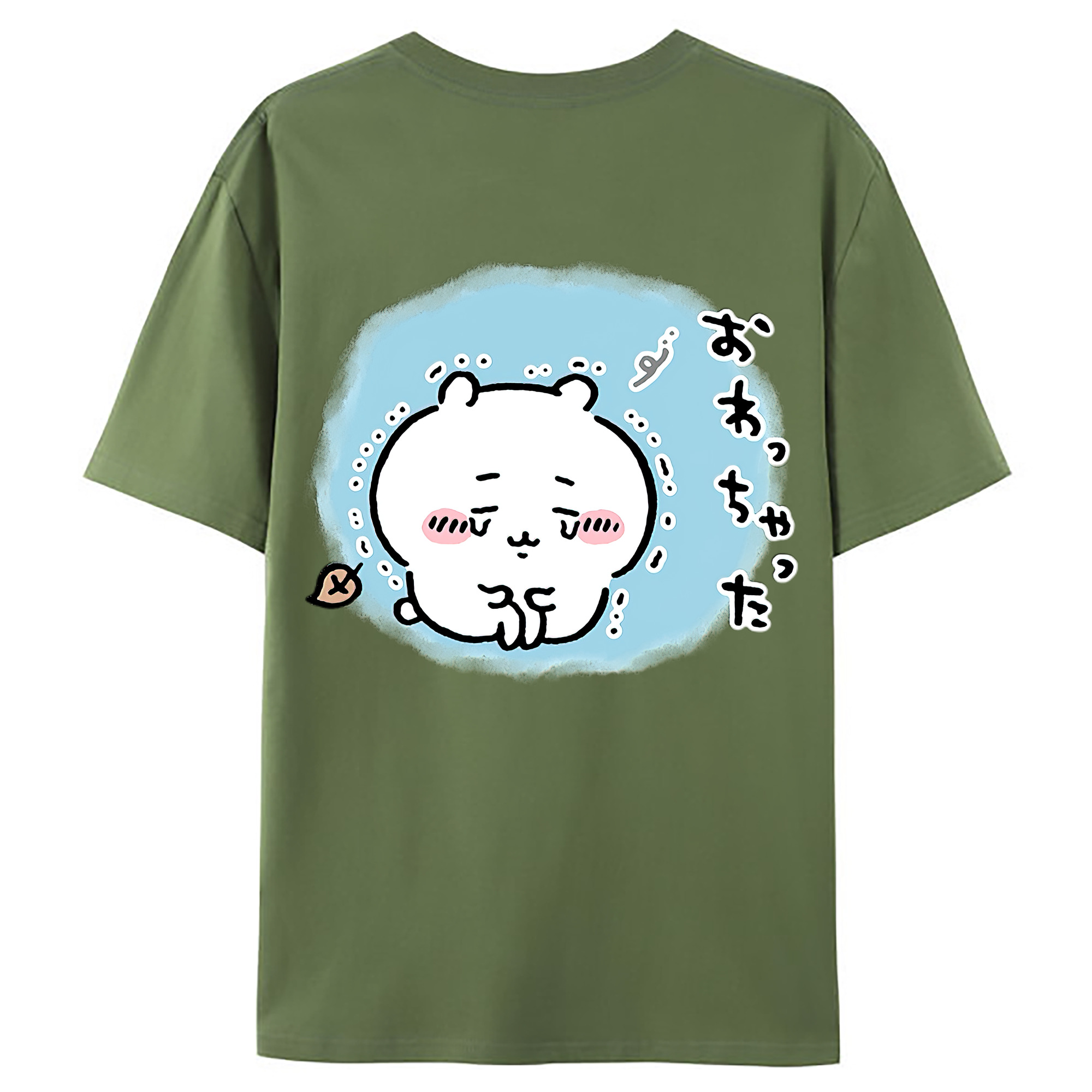 （画像用） ちいかわ ちいかわ Chii-kawa chiikawa 綿100％ メンズ半袖Tシャツ（バックプリント） 通気性